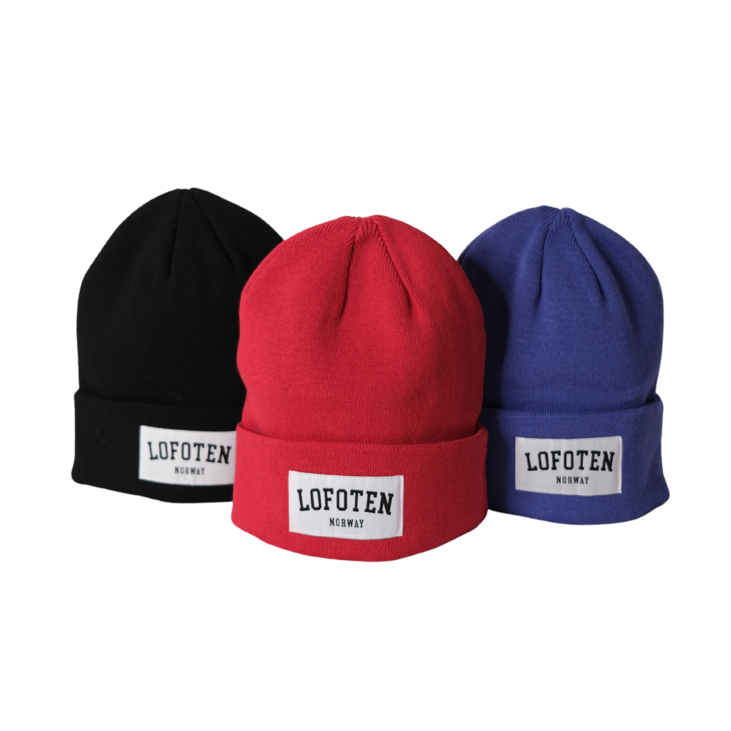Lofoten beanie, three colors.