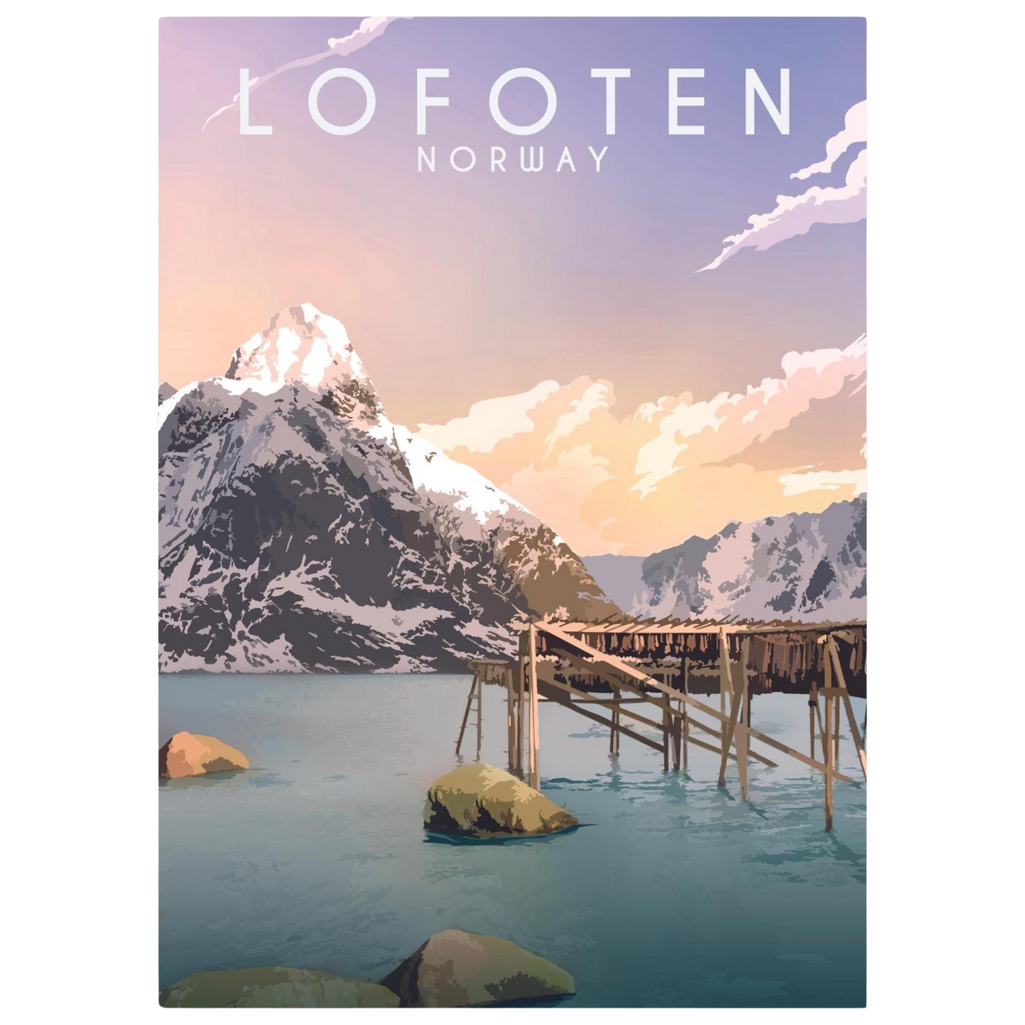 Poster, stockfish in Lofoten