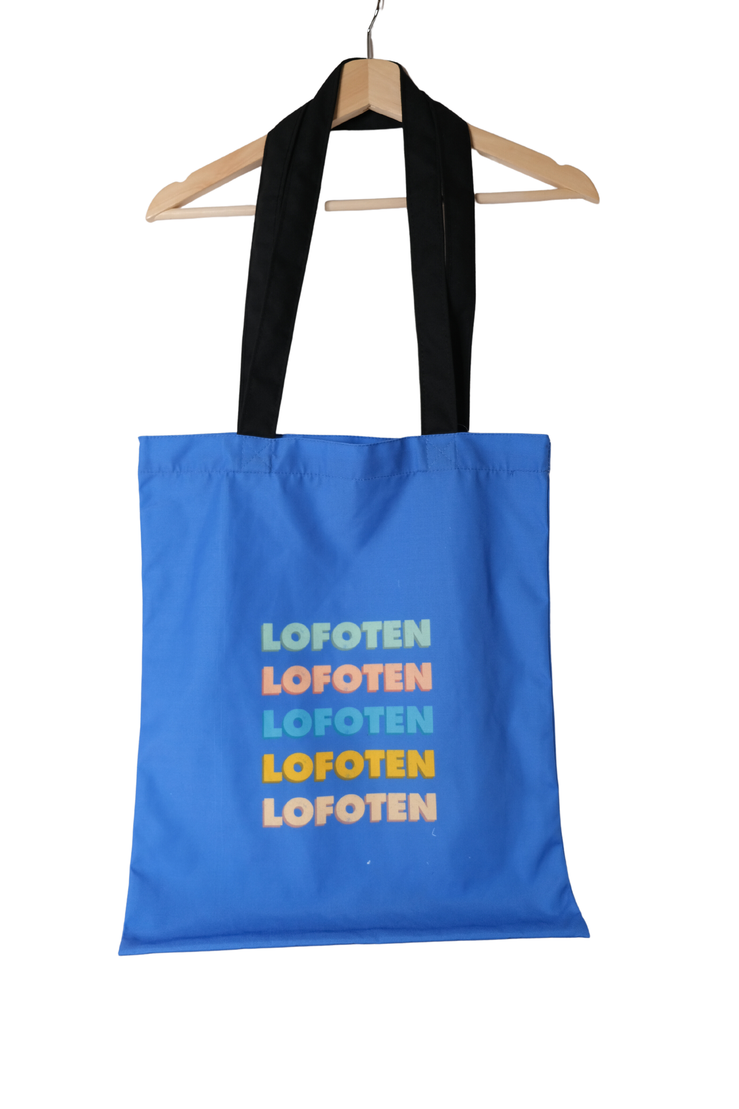 Lofoten blue tote bag