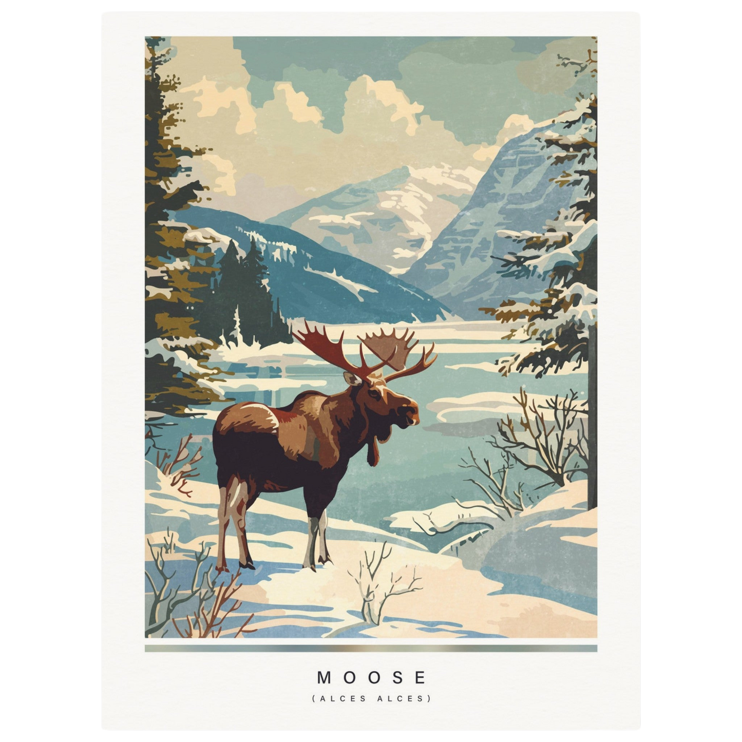 Arctic animals, moose