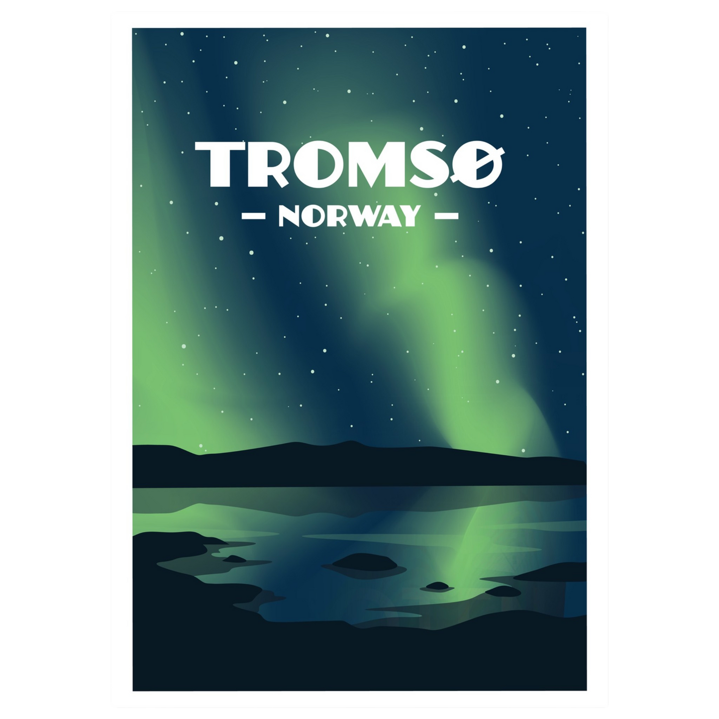 Poster,  Dancing Aurora in Tromsø