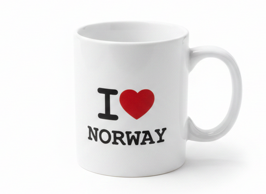 I Love Norway ceramic mug