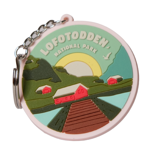 Lofotodden nationalpark, rubber keychain