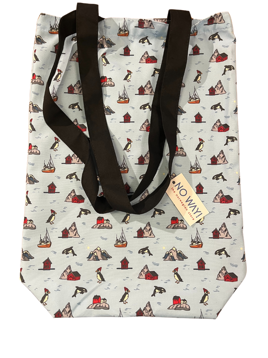 Lofoten tote bag, puffins