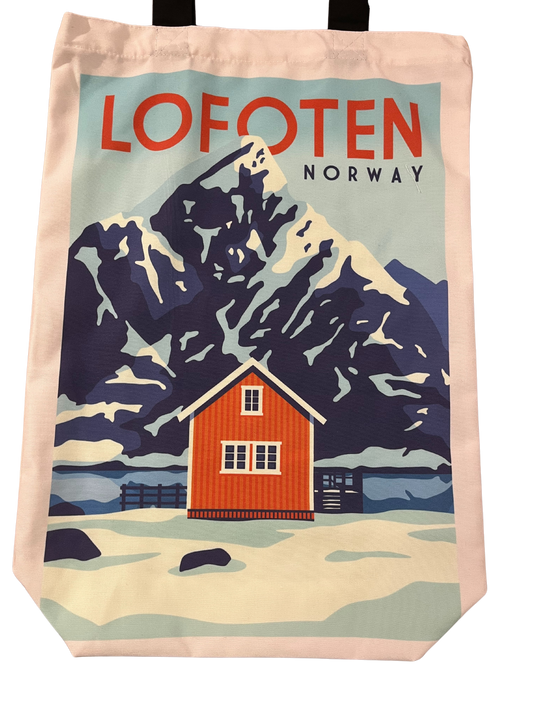 Lofoten tote bag, house