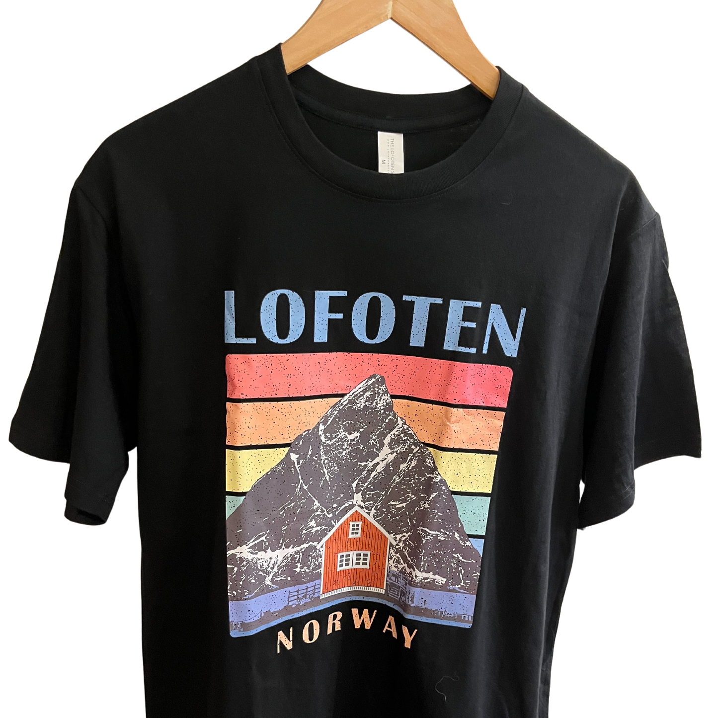 Lofoten t-shirt, black with house