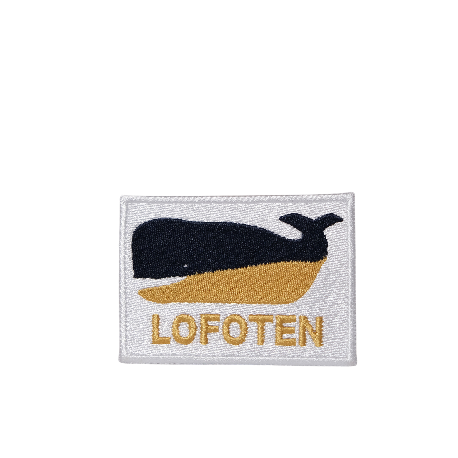 Patch, Lofoten whale yellow
