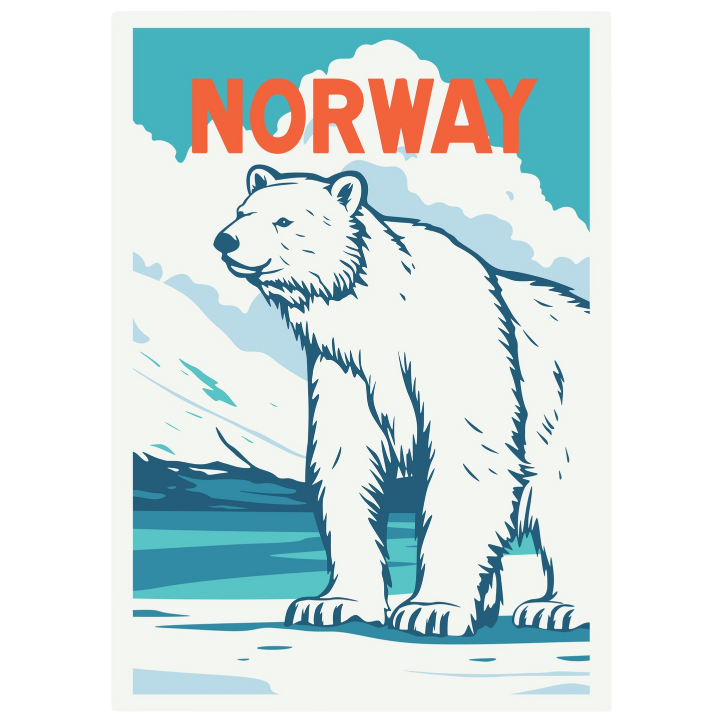 Poster, Polar Bear of Norway