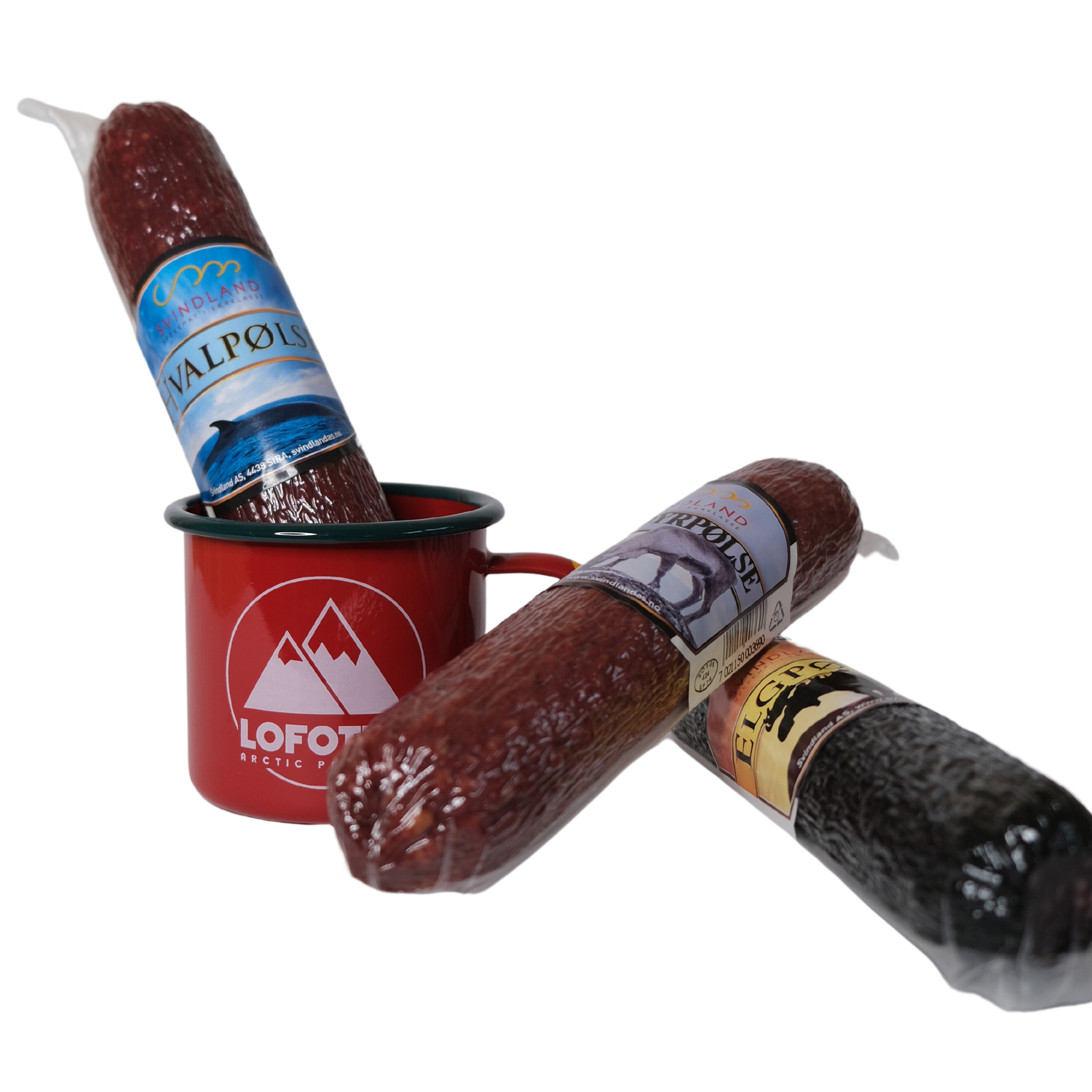 Svindland salami; whale, reindeer, moose