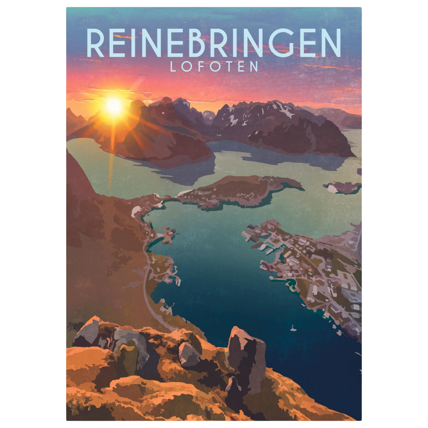 Reinebringen hike, Lofoten