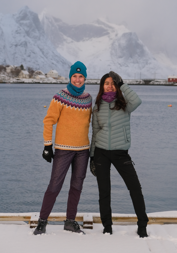 Reine in Lofoten, neck warmers