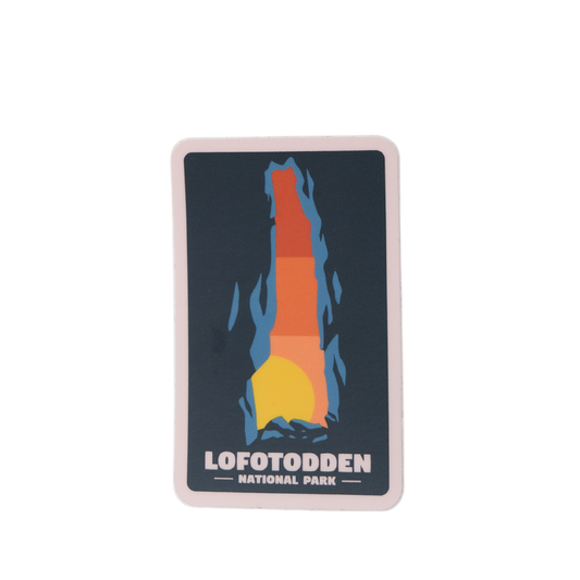 Refsvika cave in Lofotodden NP, sticker
