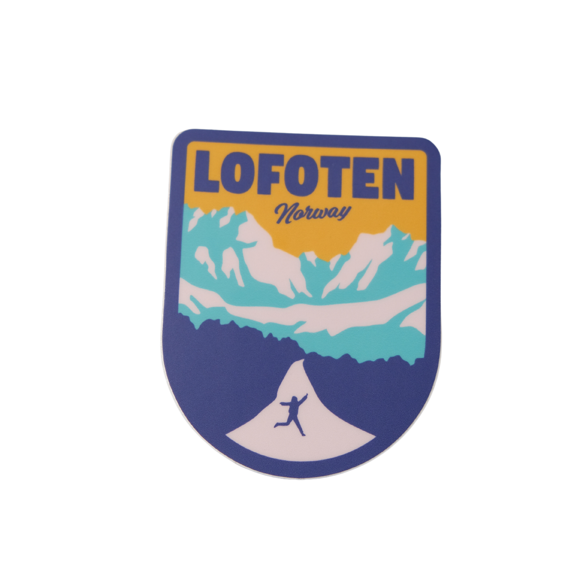 Lofoten sticker, road to Nusfjord
