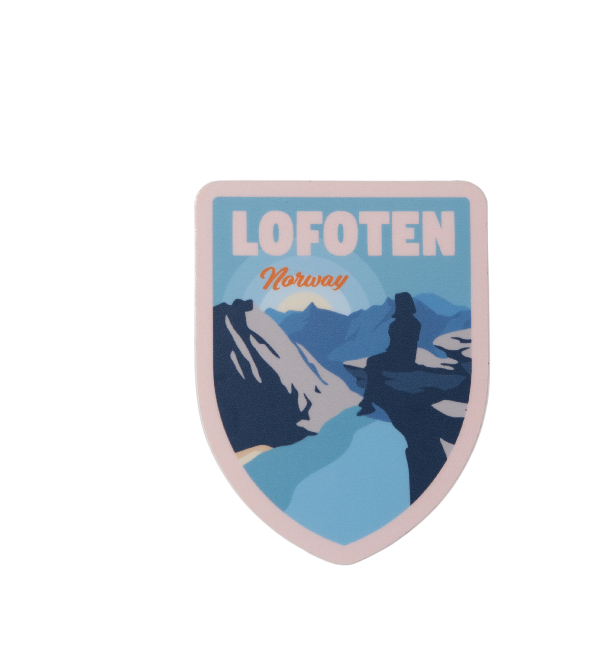 Lofoten sticker, Ryten and Kvalvika becah