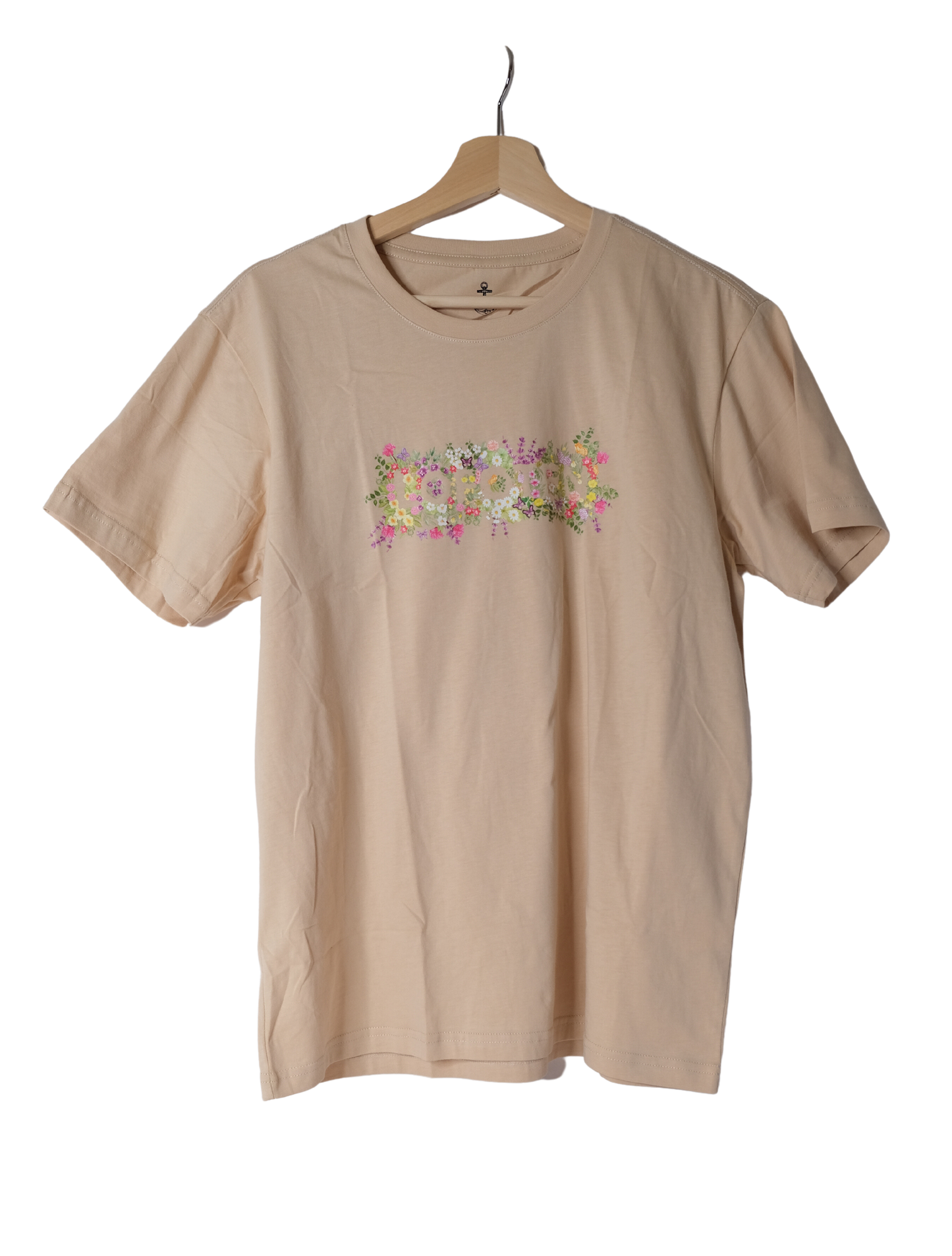 Lofoten flower t-shirt, beige