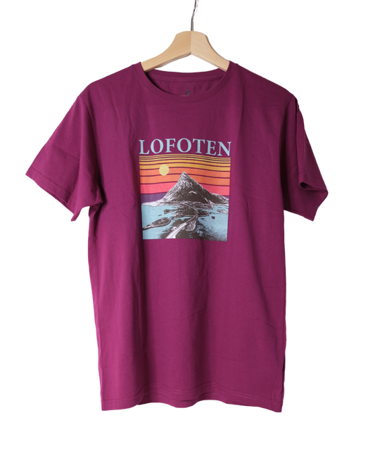 Lofoten Volandstinden t-shirt, purple